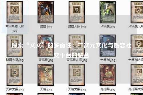 探索“又又”的多面性：二次元文化与婚恋社交平台的融合