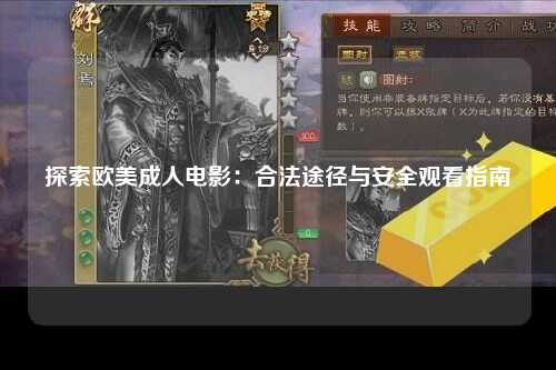 探索欧美成人电影：合法途径与安全观看指南
